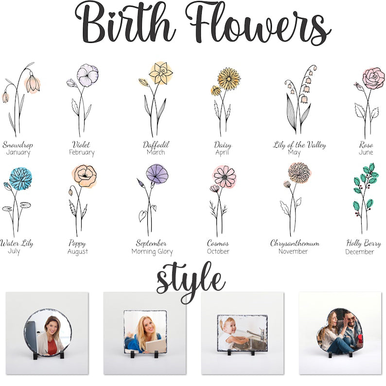 Personalized Birth Flower Garden Stone - A Perfect Mother's Day Gift