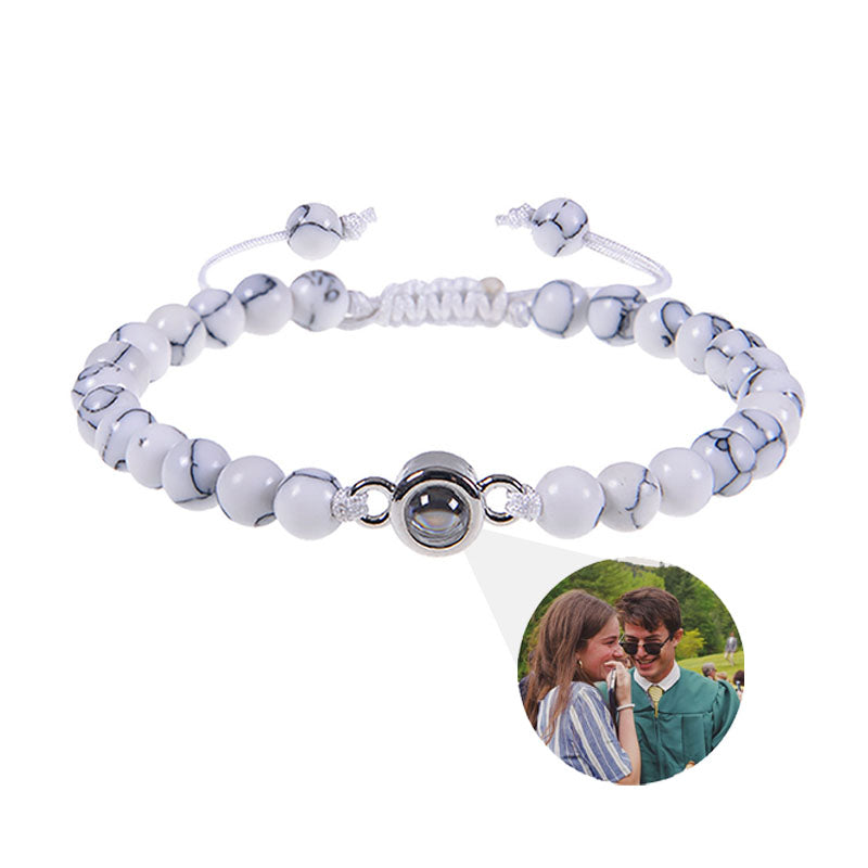 SEPLONY™ Custom Personalized Photo Natural Stones Bracelet