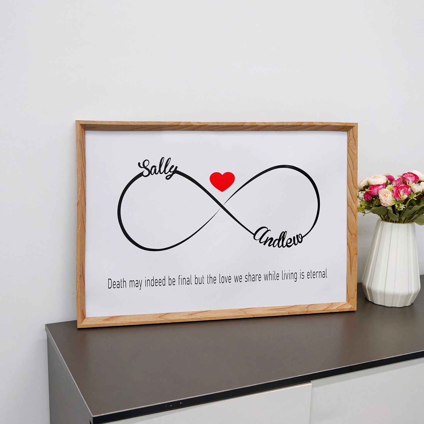 Meaningful Valentines Day Gift For Lover-Custom Infinity Symbol Patterns-Names
