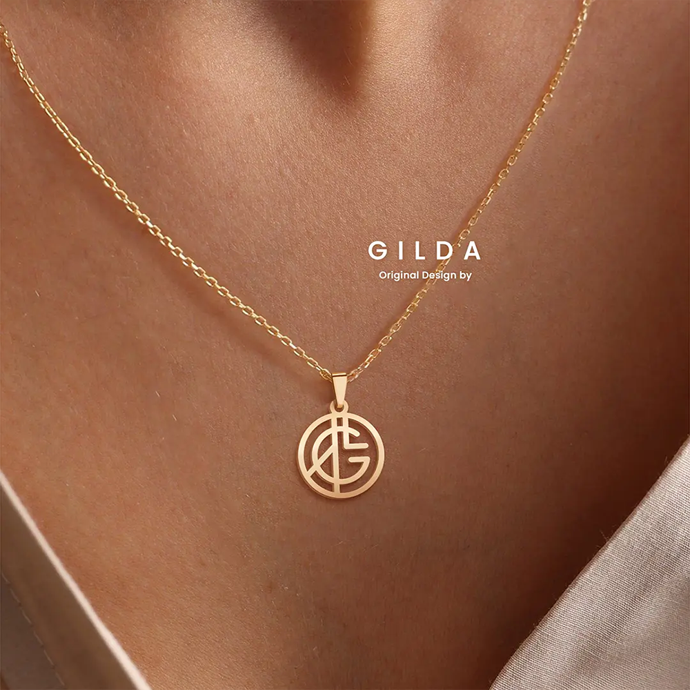 50%OFF💗Personalized Unique Design Name Monogram Logo Necklace