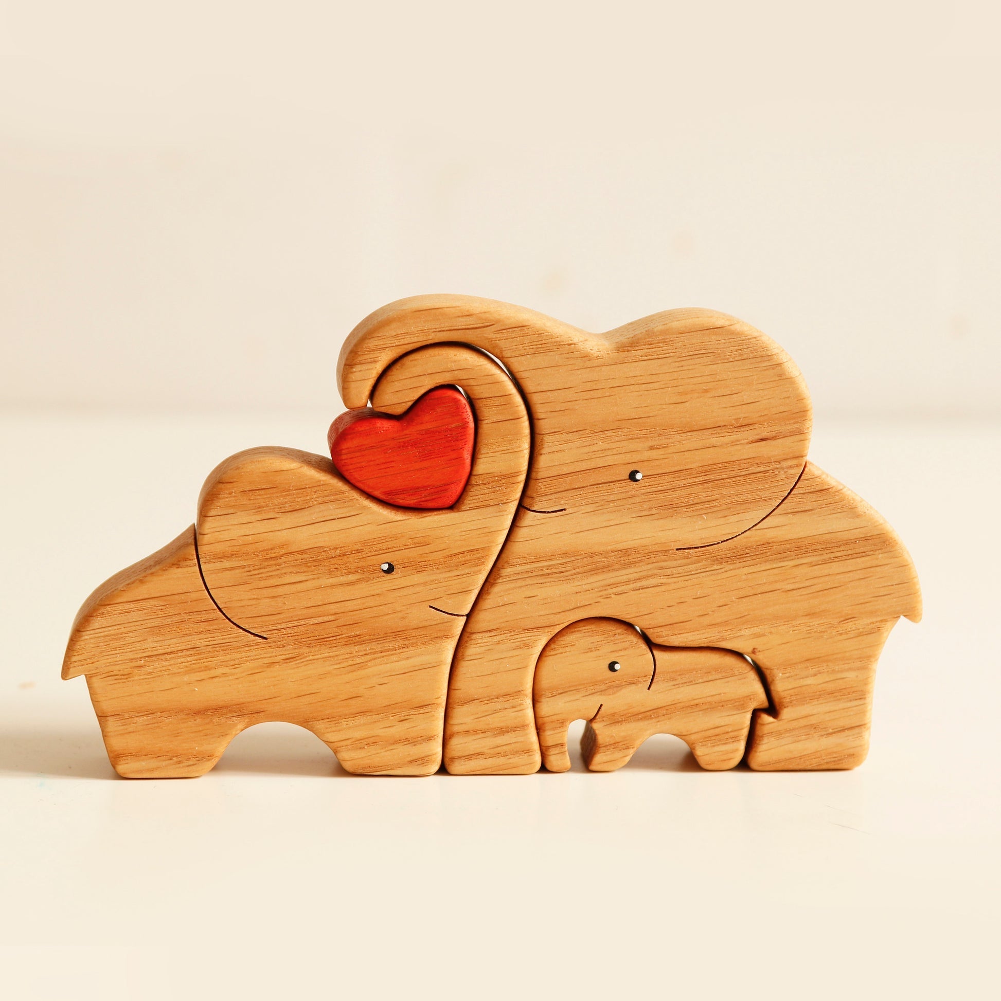 Wooden elephants family puzzle – SEPLONY