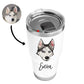 Personalized Pets Drawing Stainless Steel Tumbler