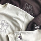 Personalized Embroidered Spicy Hoodie with Line Art Photo Sweatshirt-Couple Gift for Him