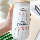 50% OFF❤️First Mom Now Grandma-Birth Flower Family Personalized Iced Coffee Glass Tumbler