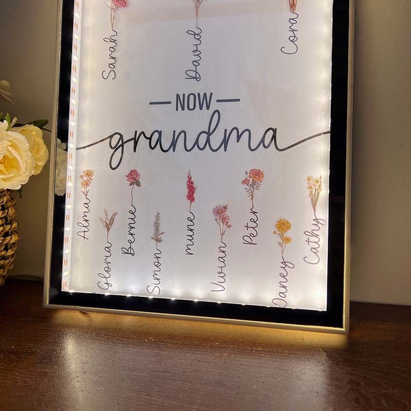 50% OFF✨First Mom Now Grandma-Led Mirror for Mother's Day