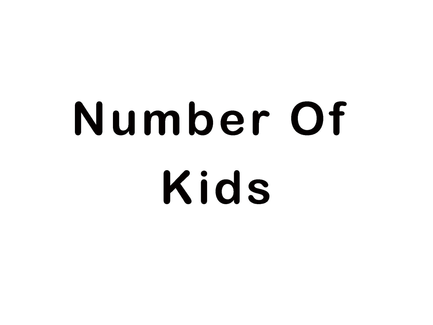 Number Of Kids
