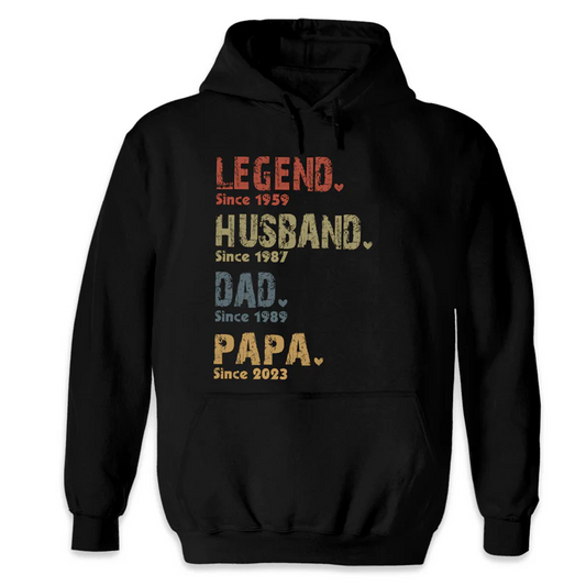 Family Personalized Custom Unisex T-shirt/ Hoodie/Sweatshirt-💕Father's Day gift