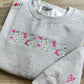 Embroidered Floral letter MAMA Sweatshirt Best Gift for Mother