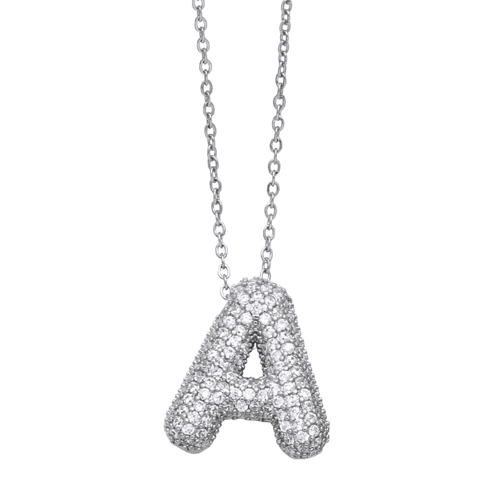 Bubble Initial Necklace