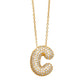Bubble Initial Necklace