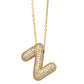 Bubble Initial Necklace