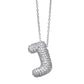 Bubble Initial Necklace