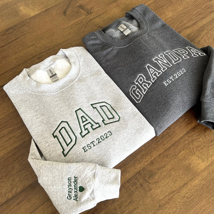 Custom Embroidered Dad Sweatshirt