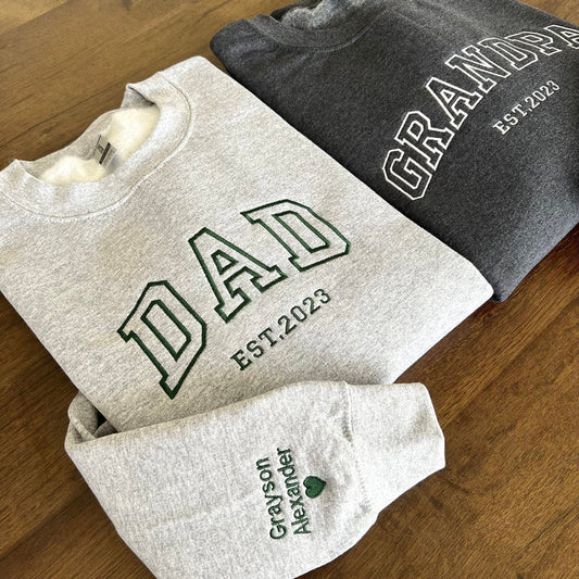 Custom Embroidered Dad Sweatshirt