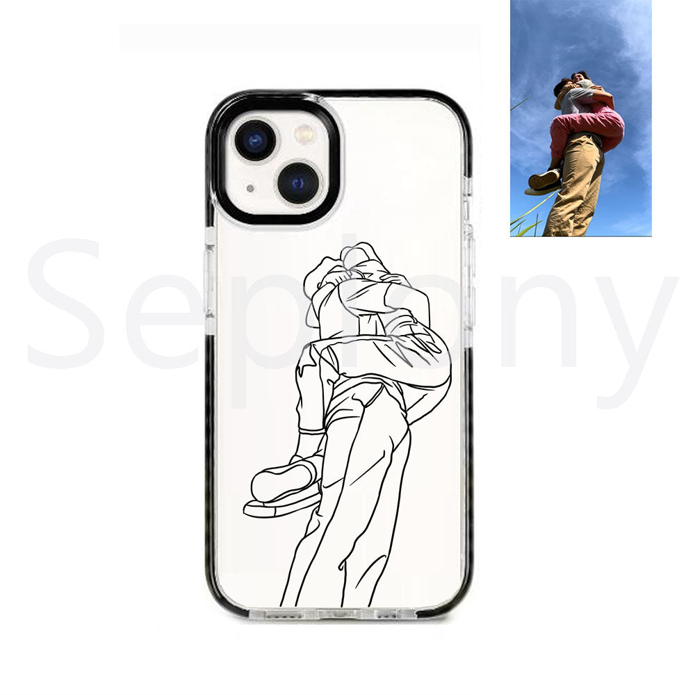 Custom Line Art Phone Case(Transparent)